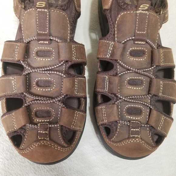 Skechers Dark Brown Women's Sandals - Picture 4 of 16